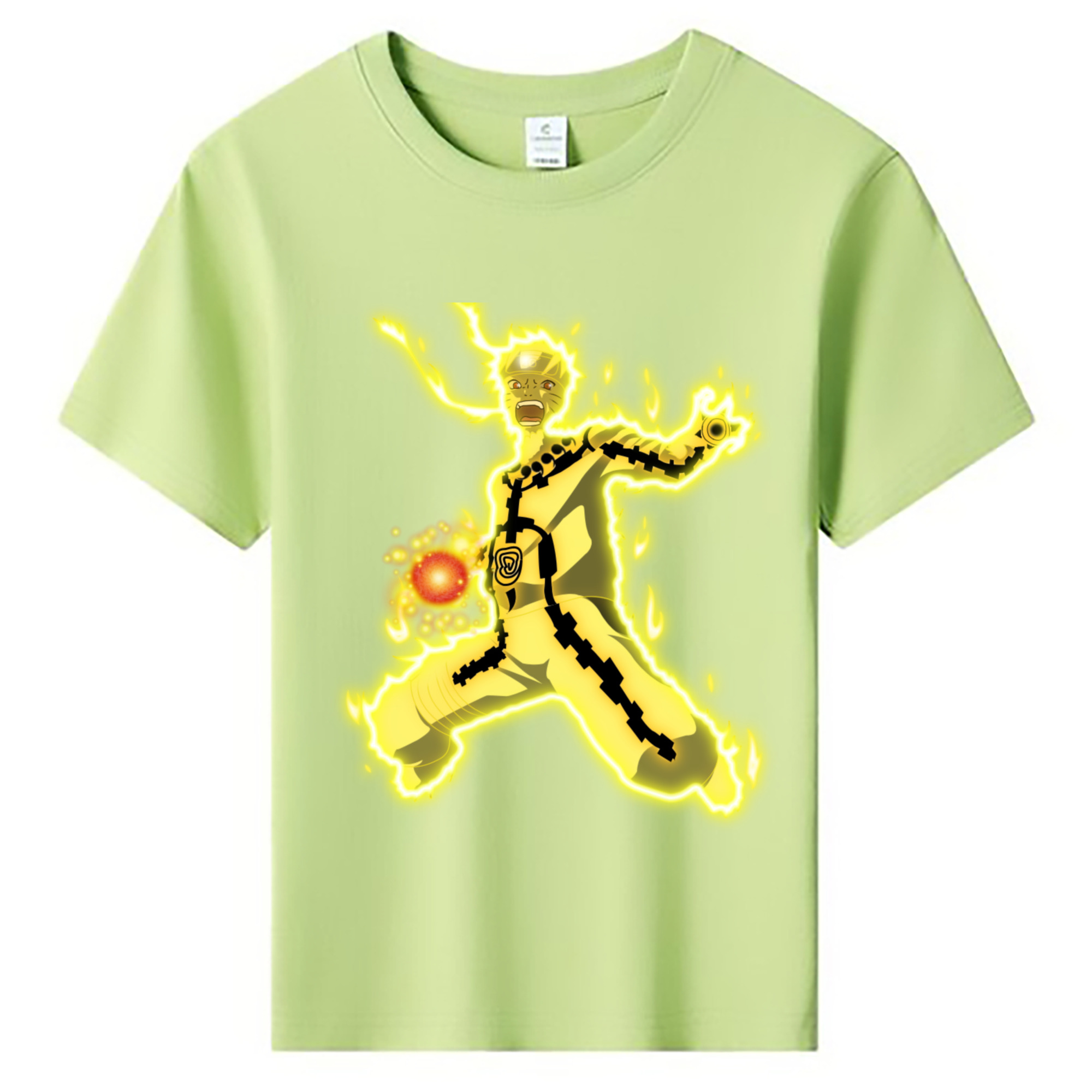 （画像用） NARUTO -ナルト- うずまき ナルト Uzumaki Naruto 綿100％キッズTシャツ（フロントプリント）